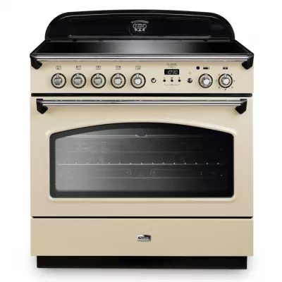 Cuisini�re mixte 90cm Falcon Classic FX Cr�me Chrom� CLAS90FXEICR/C-EU 1 four �lectrique / 5 foyers induction