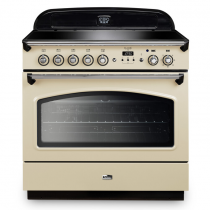 Cuisinière mixte 90cm Falcon Classic FX Crème Chromé CLAS90FXEICR/C-EU 1 four électrique / 5 foyers induction