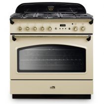 Cuisinière mixte 90cm Falcon Classic FX Crème Laiton CLAS90FXDFCR/B-EU 1 four électrique / 5 foyers gaz