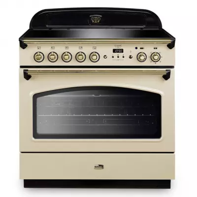 Cuisini�re mixte 90cm Falcon Classic FX Cr�me Laiton CLAS90FXEICR/B-EU 1 four �lectrique / 5 foyers induction