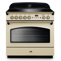 Cuisinière mixte 90cm Falcon Classic FX Crème Laiton CLAS90FXEICR/B-EU 1 four électrique / 5 foyers induction