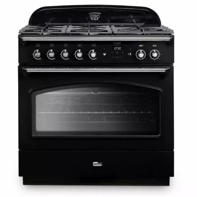 Cuisini�re mixte 90cm Falcon Classic FX Noir Chrom� CLAS90FXDFBL/C-EU 1 four �lectrique / 5 foyers gaz