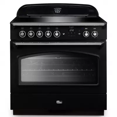 Cuisini�re mixte 90cm Falcon Classic FX Noir Chrom� CLAS90FXEIBL/C-EU 1 four �lectrique / 5 foyers induction