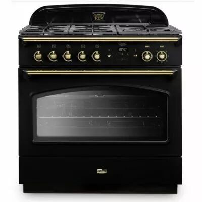 Cuisini�re mixte 90cm Falcon Classic FX Noir Laiton CLAS90FXDFBL/B-EU 1 four �lectrique / 5 foyers gaz