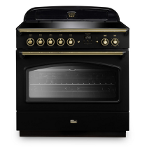 Cuisinière mixte 90cm Falcon Classic FX Noir Laiton CLAS90FXEIBL/B-EU 1 four électrique / 5 foyers induction