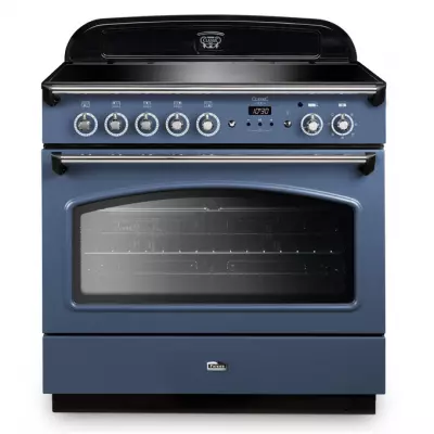 Cuisini�re mixte 90cm Falcon Classic FX Roche bleue Chrom� CLAS90FXEISB/C-EU 1 four �lectrique / 5 foyers induction
