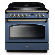 Cuisinière mixte 90cm Falcon Classic FX Roche bleue Laiton CLAS90FXEISB/B-EU 1 four électrique / 5 foyers induction