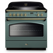 Cuisinière mixte 90cm Falcon Classic FX Vert minéral mat Laiton CLAS90FXEIMG/B-EU 1 four électrique / 5 foyers induction