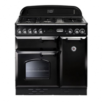 Cuisinière mixte 90cm Falcon New Classic Noir Chromé CLA90DFBL/C-EU 3 fours électriques / 5 foyers gaz