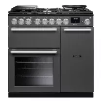 Cuisini&egrave;re mixte 90cm Falcon Nexus Ardoise Chrom&eacute; NEX90DFPSLT/CM-E1 3 fours &eacute;lectriques / 5 foyers gaz