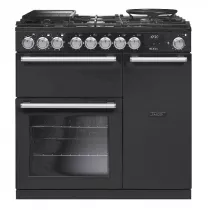 Cuisini&egrave;re mixte 90cm Falcon Nexus Charbon Chrom&eacute; NEX90DFPCBL/CM-E1 3 fours &eacute;lectriques / 5 foyers gaz
