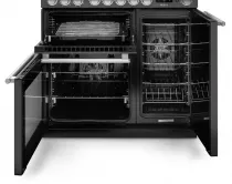 Cuisini&egrave;re mixte 90cm Falcon Nexus Inox Chrom&eacute; NEX90EISTST/CM-E1 3 fours &eacute;lectriques / 5 foyers induction