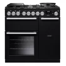 Cuisini&egrave;re mixte 90cm Falcon Nexus Noir Chrom&eacute; NEX90DFPGBL/CM-E1 3 fours &eacute;lectriques / 5 foyers gaz