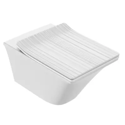 Cuvette suspendue Grands Boulevards Rimless sans bride Blanc (abattant en option) - Jacob Delafon R�f. EDW102-00