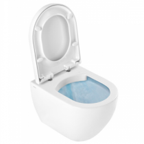 Cuvette de WC confort en porcelaine à évacuation duale Blanc MERIDIAN -  ROCA A34224H000 - Vita Habitat