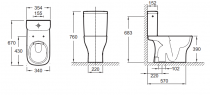 Cuvette WC à poser Struktura sans bride sortie verticale Blanc - JACOB DELAFON Réf. UJH101-00