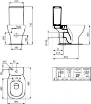 Cuvette WC AquaBlade® - Ideal Standard Réf. T008701