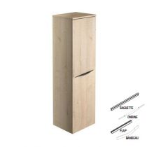Demi-colonne BENTO 35cm H.119cm 1 porte / Poignée Bandeau, Baguette, Flap ou Ondine - Décor bois - DECOTEC 1793171 / 1793181