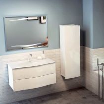 Demi-colonne Epure 39cm H. 121cm 1 porte - Laque au choix - DECOTEC Réf. 1811801