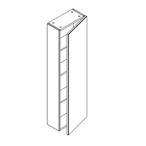 Demi-colonne flaconnier BENTO 35cm H.118cm 1 porte laqu�e - Laque au choix - DECOTEC R�f. 1794141 / 1794151