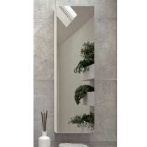 Demi-colonne flaconnier BENTO 35cm H.118cm 1 porte miroir - Laque au choix - DECOTEC Réf. 1794121 / 1794131