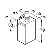 Distributeur de savon liquide Rubik Chromé - ROCA Réf. A816841001
