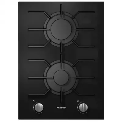 Domino gaz SmartLine 38cm 2 br�leurs verre Noir - MIELE R�f. CS71021FL