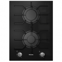 Domino gaz SmartLine 38cm 2 brûleurs verre Noir - MIELE Réf. CS71021FL