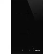 Domino vitroc&eacute;ramique 30cm 2 zones Noir - SMEG Elite R&eacute;f. SE232TD2