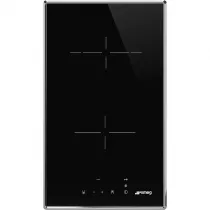 Domino vitroc&eacute;ramique 30cm 2 zones Noir - SMEG R&eacute;f. SE232TX2