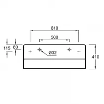 Dossier c&eacute;ramique pour lavabo Duo - Jacob Delafon R&eacute;f. EN281-00