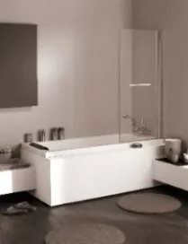 ECRAN RELEVABLE 2GENI1 140X70 CLAIR ARGENT - Atelier du Bain R�f. 2GENI1SCAP