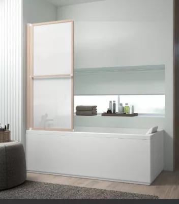 ECRAN RELEVABLE FUJI 1 VP 140X71 DEC TRAITE BOIS - Atelier du Bain R�f. FUJI71SDTW3