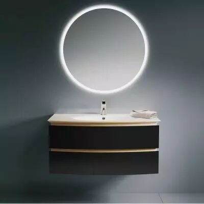 Ensemble BEL AMI 105cm meuble 2 tiroirs laqu� avec vasque C�ramyl� - DECOTEC R�f. 1820321