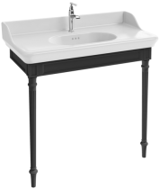 Ensemble Cléo 1889 101cm - Console Laque soft Gris intense + vasque céramique - Jacob Delafon EB727-MWB