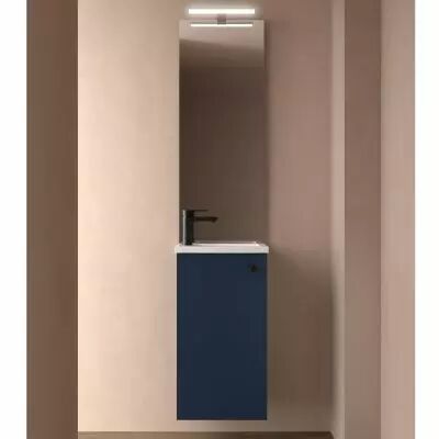 Ensemble complet MARVILLE 40cm Bleu satin� avec miroir - SALGAR R�f. 104995