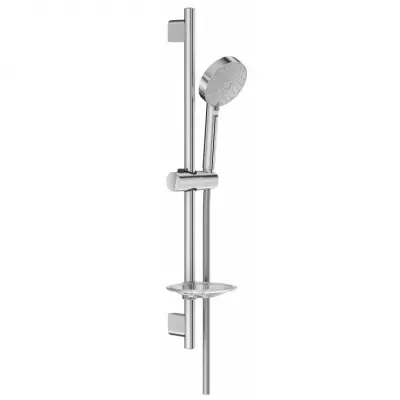 Ensemble de douche - Geometric - avec barre 0,60 m et porte-savon. - Jacob Delafon R�f. E99898-CP