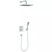 Ensemble douche encastr&eacute; thermostatique Modulo carr&eacute; Chrom&eacute; - JACOB DELAFON R&eacute;f. E30757-CP