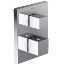 Ensemble douche encastr&eacute; thermostatique Modulo Chrom&eacute; - JACOB DELAFON R&eacute;f. E30757-CP