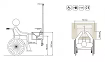 Ensemble EASY BATH 90cm plan Noyer maya + vasque + miroir + led - SALGAR R&eacute;f. 119286