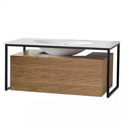Ensemble Fargo 80cm Ch�ne clair + plan vasque - O\'DESIGN R�f. FARGO800CH