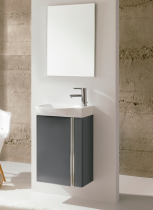 Ensemble meuble Elegance Pack 45cm Anthracite + plan vasque + miroir - ROYO Réf. 122915