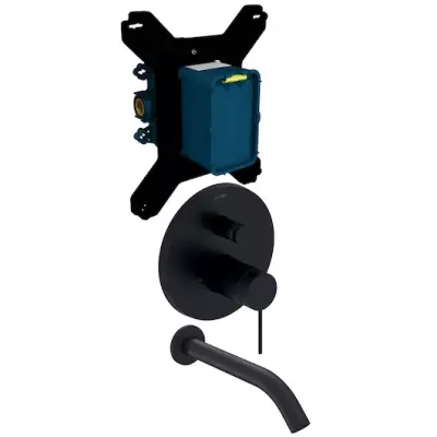 Ensemble robinetterie bain encastr�e M�tro Noir mat - JACOB DELAFON R�f. CE25399-SC-BL