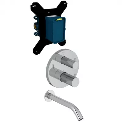 Jacob Delafon Simone Chrome thermostatische douchemengkraan