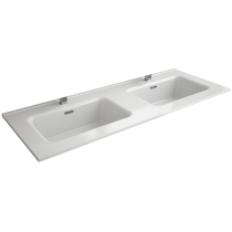 Ensemble Salgar OPTIMUS 120 cm 4 tiroirs Blanc mat - Meuble + vasque (miroir en option)