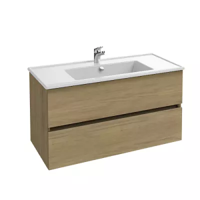 Ensemble TOLBIAC 100cm 2 tiroirs - Finition Ch�ne Colorado - Meuble + Vasque - JACOB DELAFON EB2354-ECD