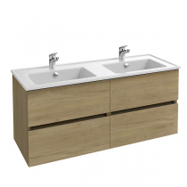 Ensemble TOLBIAC 120 cm 4 tiroirs - Finition Chêne Colorado - Meuble + Vasque - JACOB DELAFON EB2355-ECD