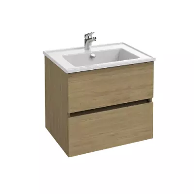 Ensemble TOLBIAC 60cm 2 tiroirs - Finition Ch�ne Colorado - Meuble + Vasque - JACOB DELAFON EB2350-ECD