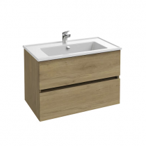 Ensemble TOLBIAC 80 cm 2 tiroirs - Finition Chêne Colorado - Meuble + Vasque - JACOB DELAFON EB2352-ECD