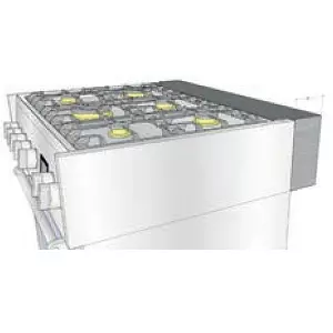 Entretoise en acier inox Genesi 10cm (cuisini�re 70cm) - STEEL R�f. GA-D7-Q